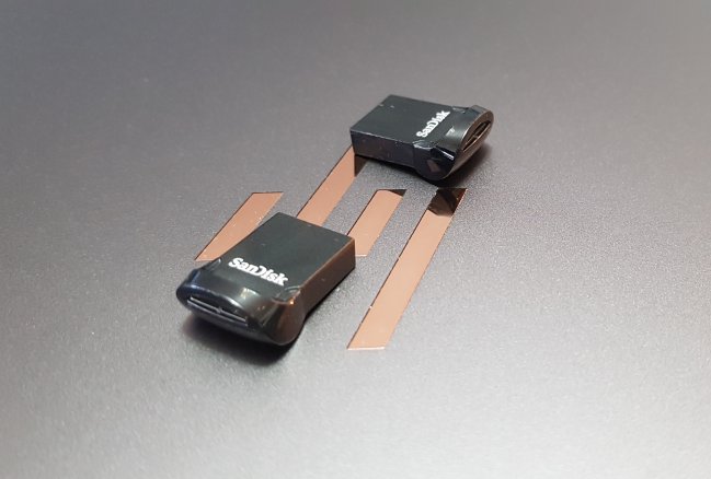 USB drive containing electronic parts catalog data